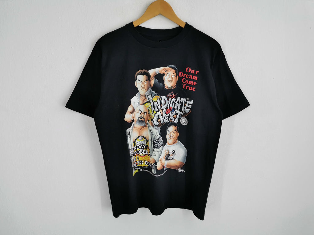 Japan Pro Wrestling Vintage Njpw Indicate Next Tokyo Dome Sakai Tee Size