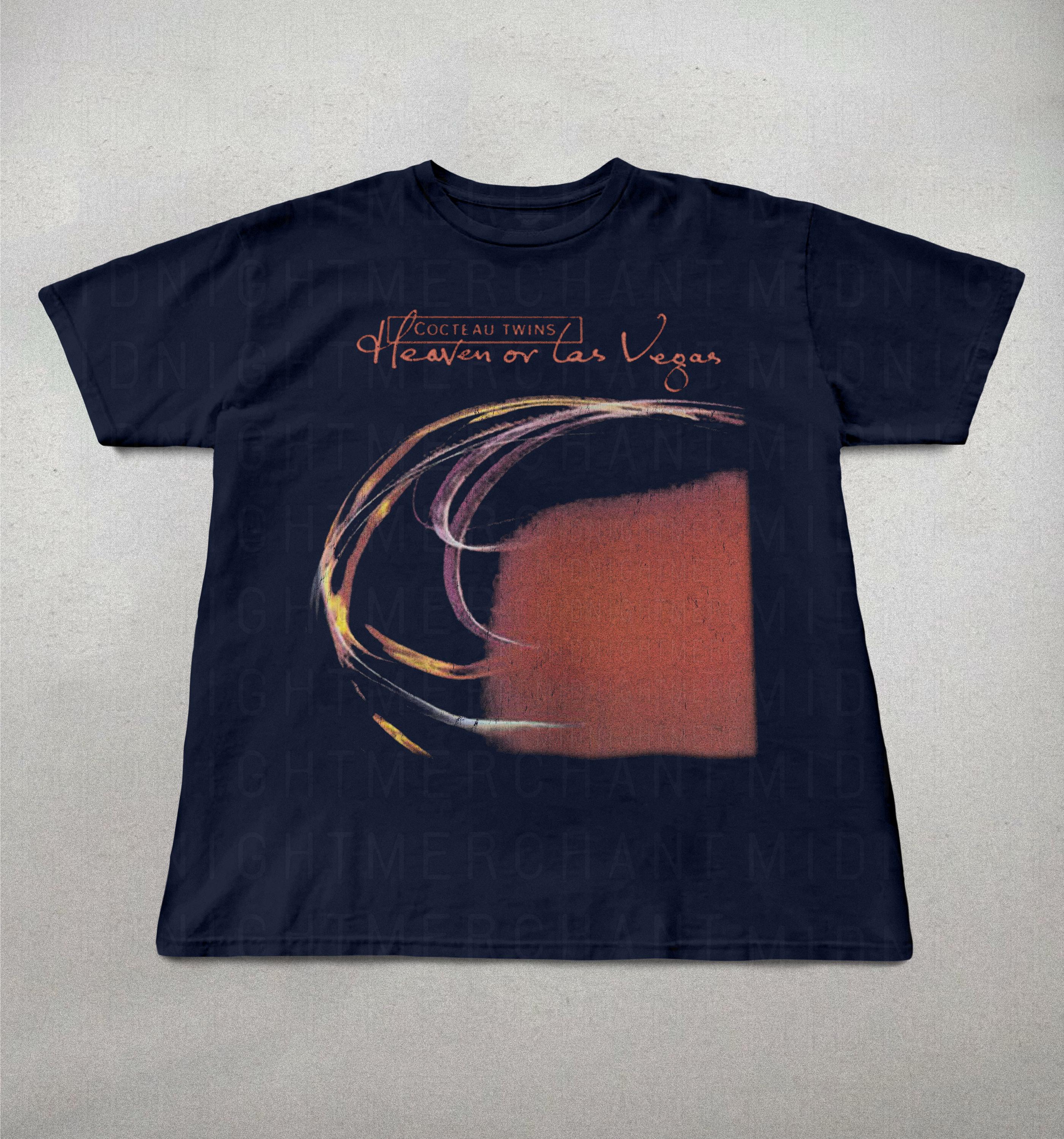 Cocteau Twins 90s Band Band Tees Heaven Las Vegas Album Tee Shoegaze