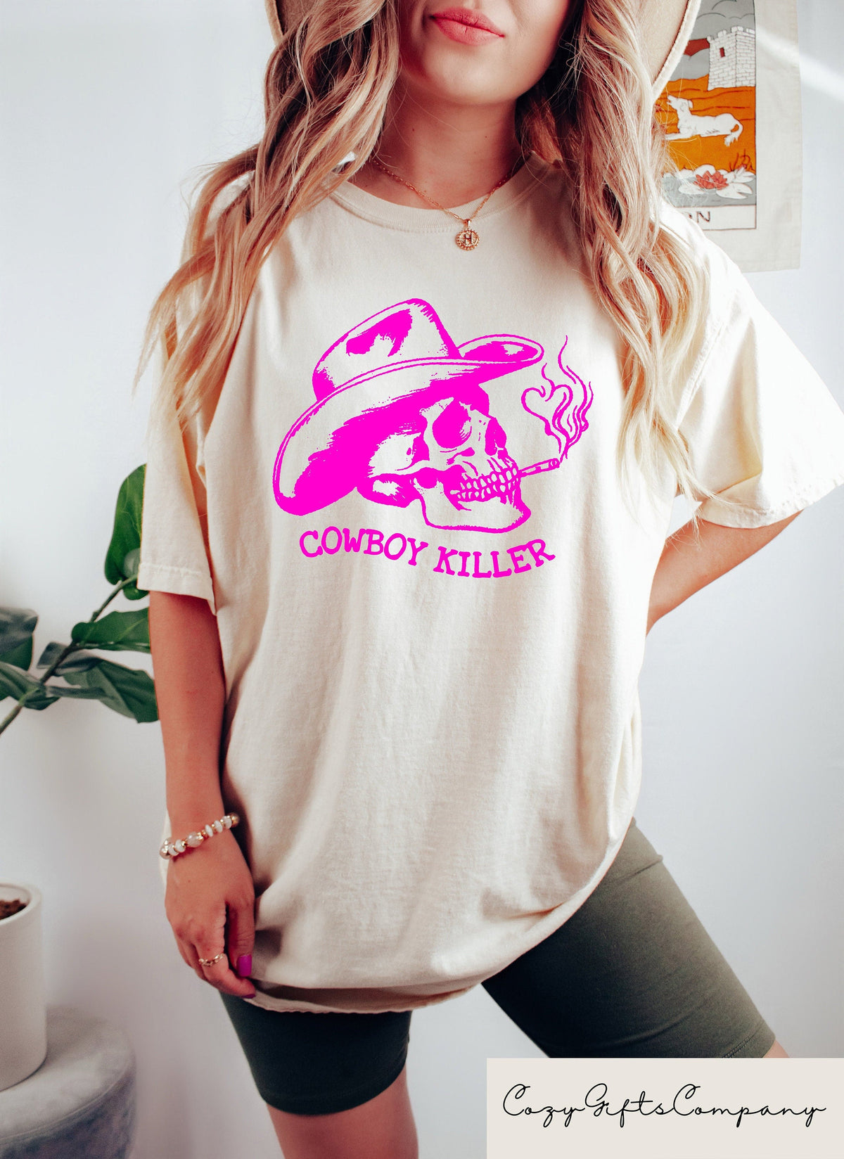 Cowboy Killer Rodeo Western Oversized Groovy Comfor Country Concer Western