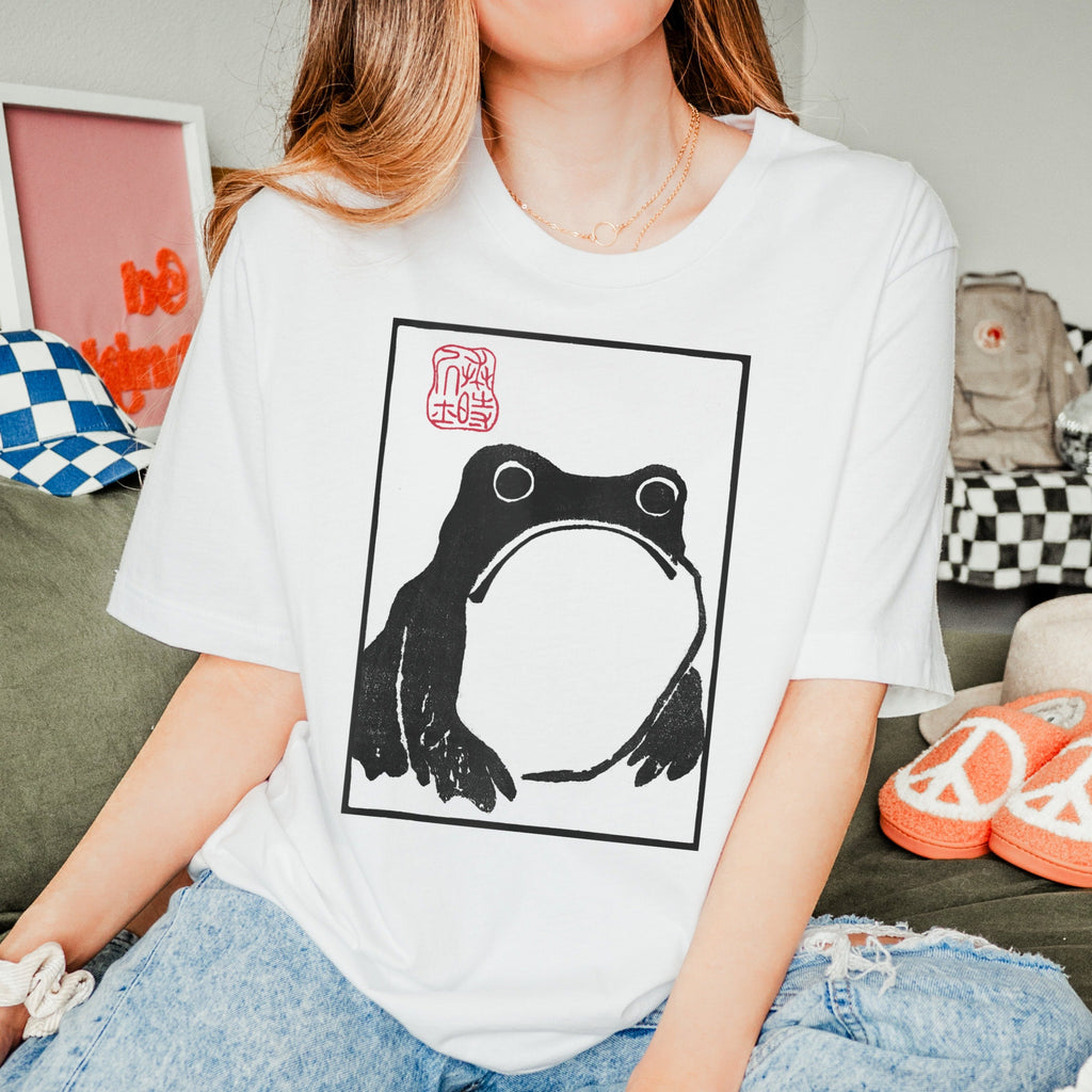 Ukiyo-E Frog Organic Japanese Art Tee Unisex