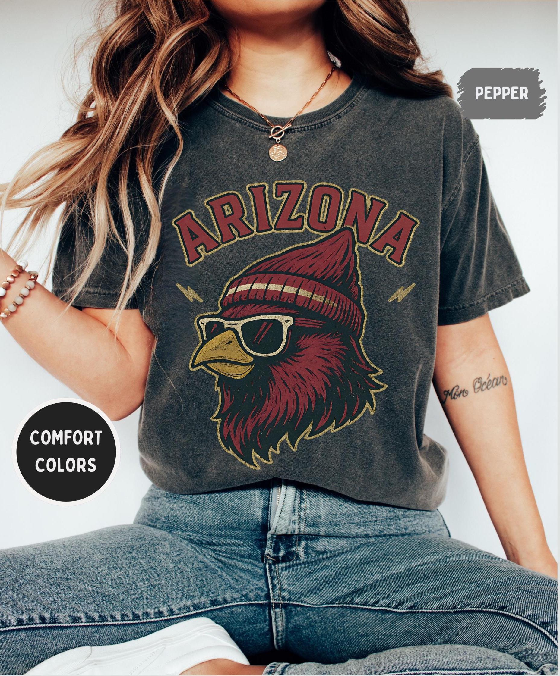 Vintage Arizona Football Comfort Colors Retro Distressed College Sports Garment-Dyed Tee