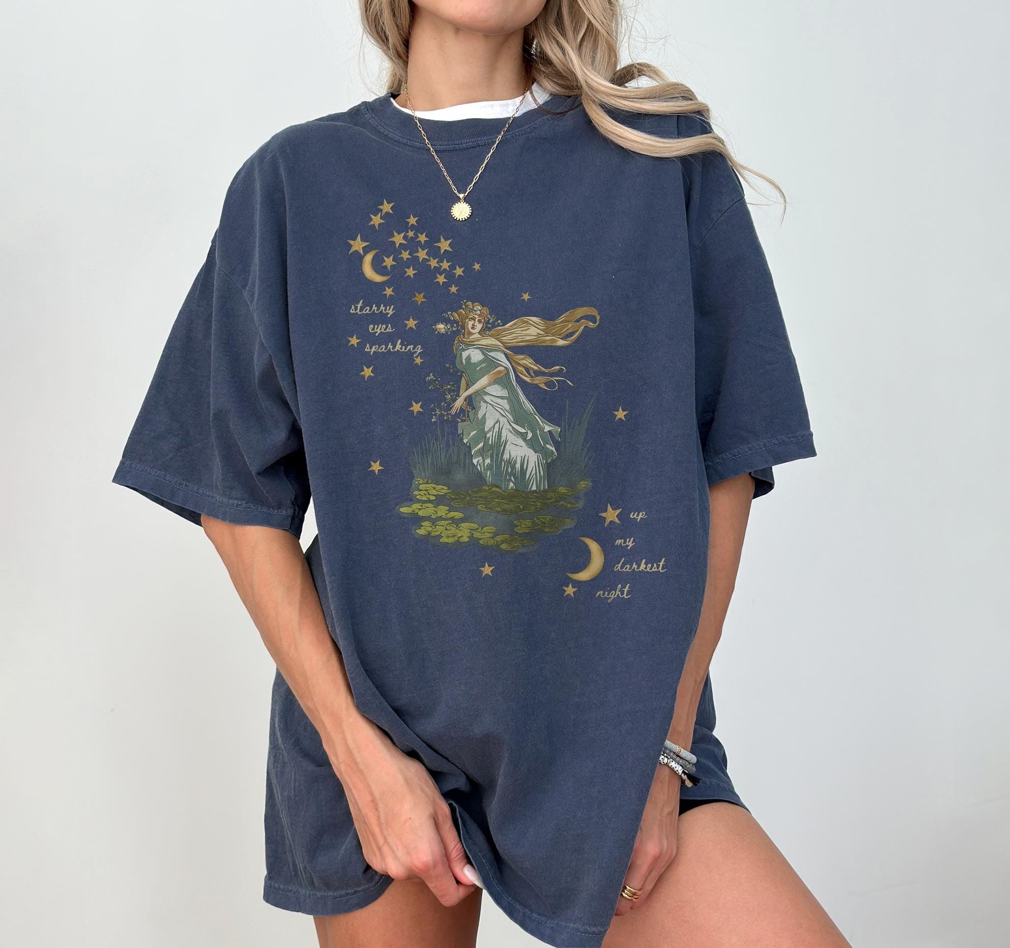 Starry Eyes Vintage Celestial Moon Stars Reputation Unisex