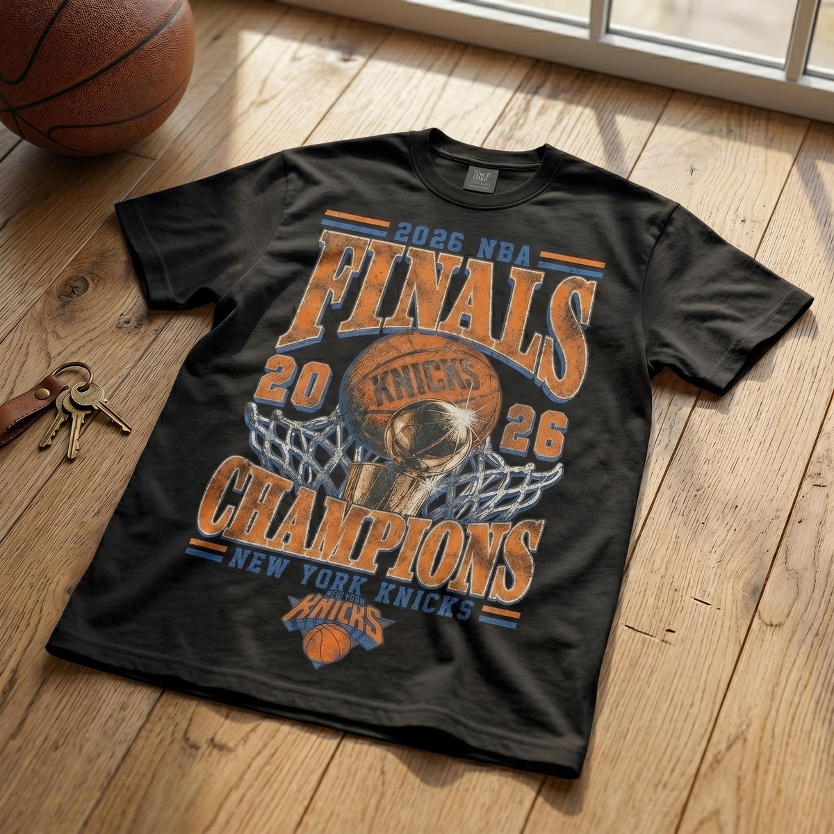 2026 Nba Finals Champions Knicks York Knicks Championship Tee Vintage Retro Basketball Ny Basketball Fan