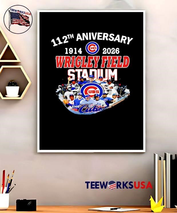 112th Anniversary 1914 2026 Wrigley Field Stadium Cubs shirt