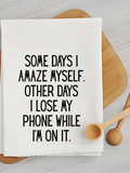 Amaze Myself - Humorous Kitchen Towel Unisex , , , Long Sleeve Tee