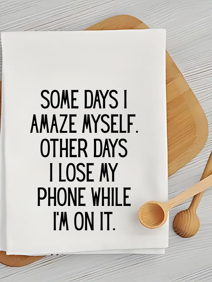 Amaze Myself - Humorous Kitchen Towel Unisex , , , Long Sleeve Tee