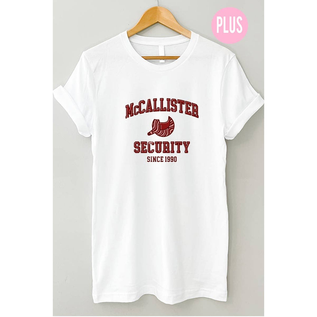 Mccallister Security  Boyfriend Graphic Tee Plus