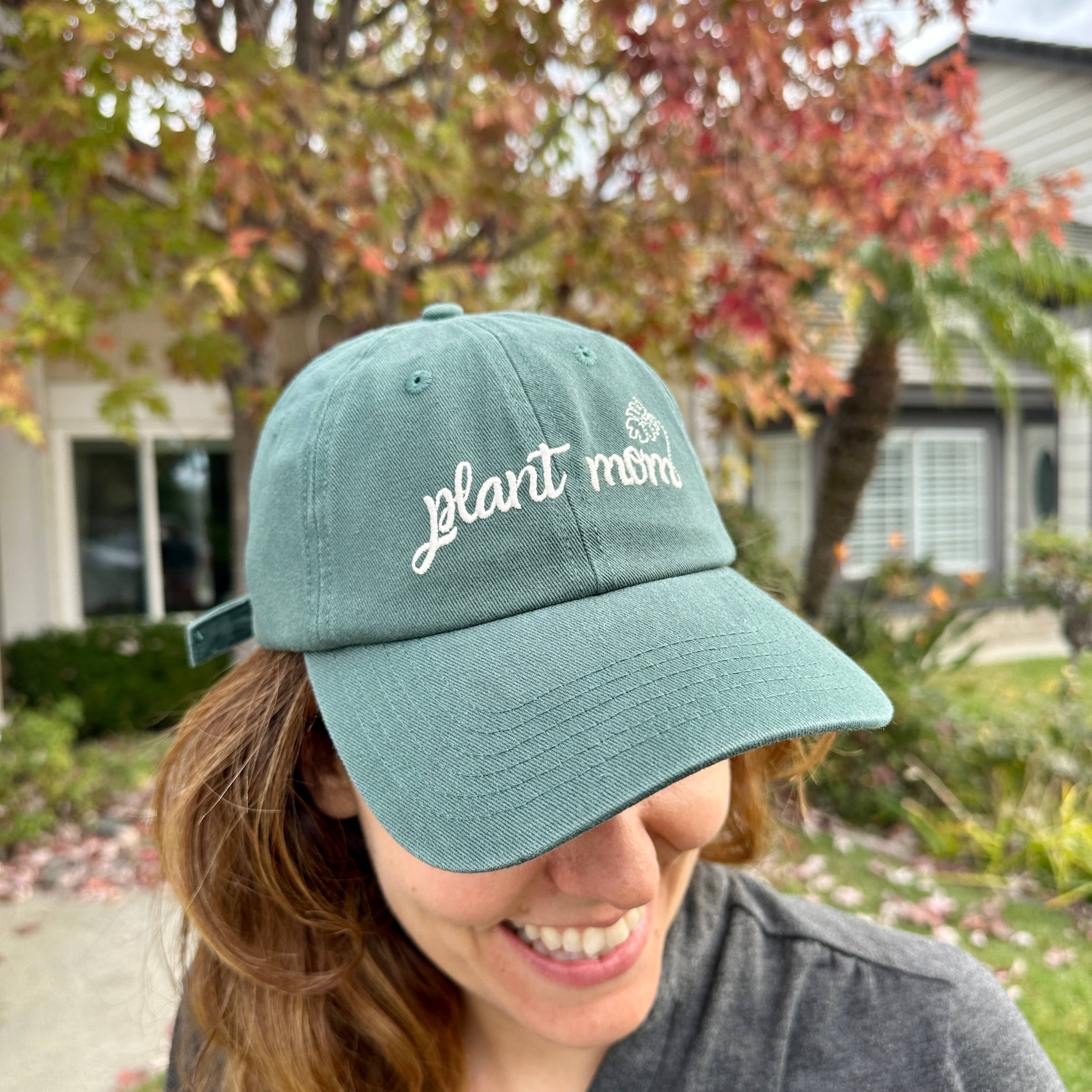 Plant Mom Hat Green Unisex , , , Long Sleeve Tee