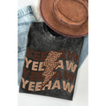 Yeehaw- Mineral Wash Unisex , , , Long Sleeve Tee