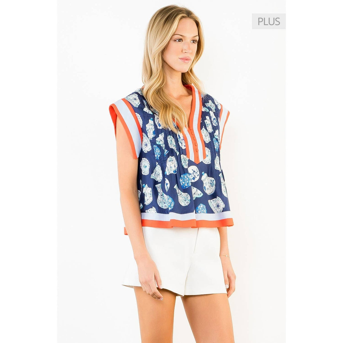 /Size Xl/ Short Sleeve V-Neck Vase Top Unisex , , , Long Sleeve Tee