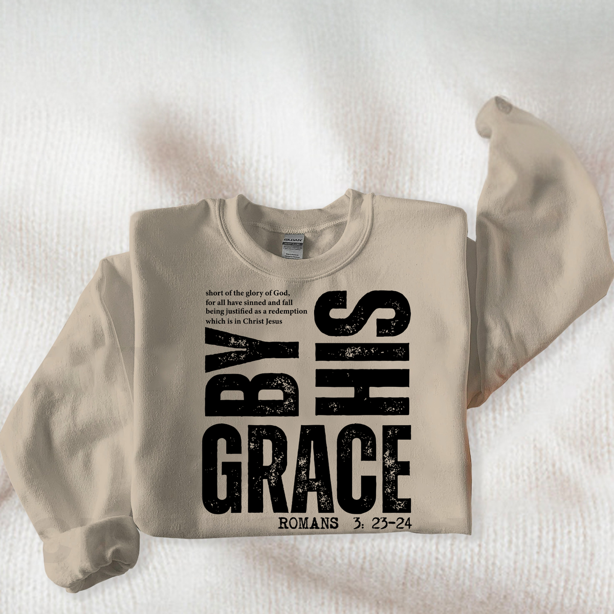 By His Grace Crew Neck Sweaters Unisex , , , Long Sleeve Tee