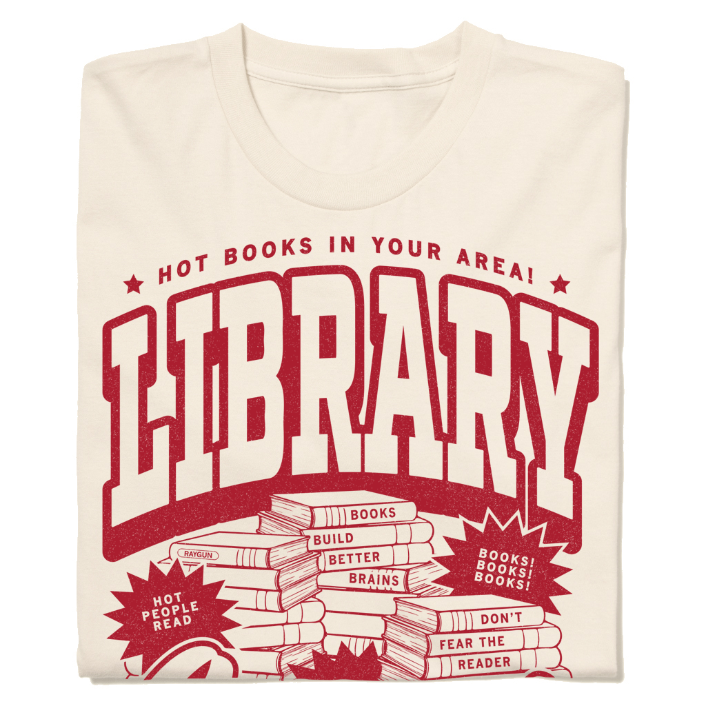 Library Lover Max Collegiate Unisex , , , Long Sleeve Tee