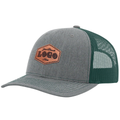 Custom Hat with Laser Engraved Patch - Heather/D.Green Unisex , , , Long Sleeve Tee