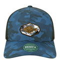 Flounder Kraken Performance Blue Camo Hat Unisex , , , Long Sleeve Tee