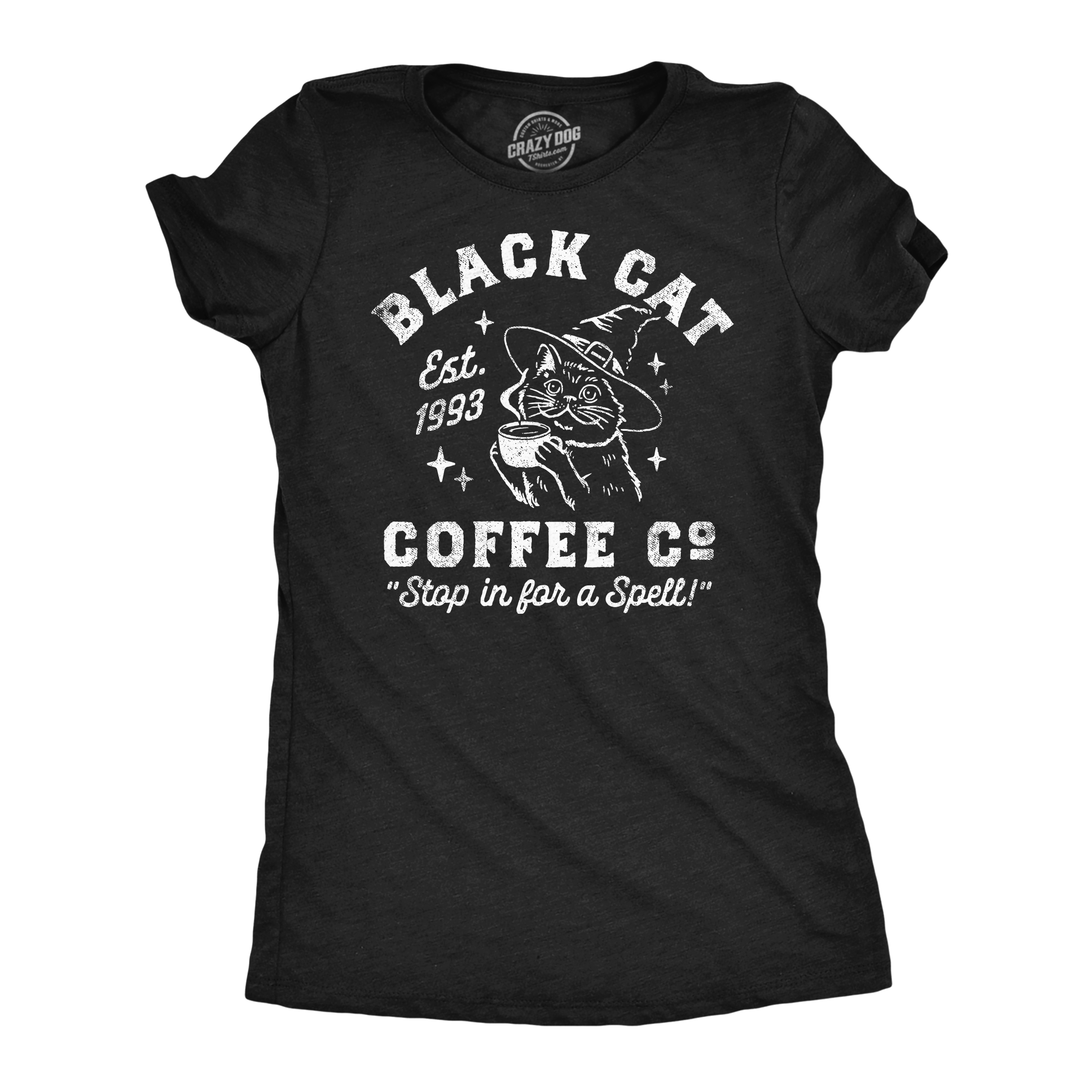 Black Cat Coffee Co Women's T Shirt Unisex , , , Long Sleeve Tee