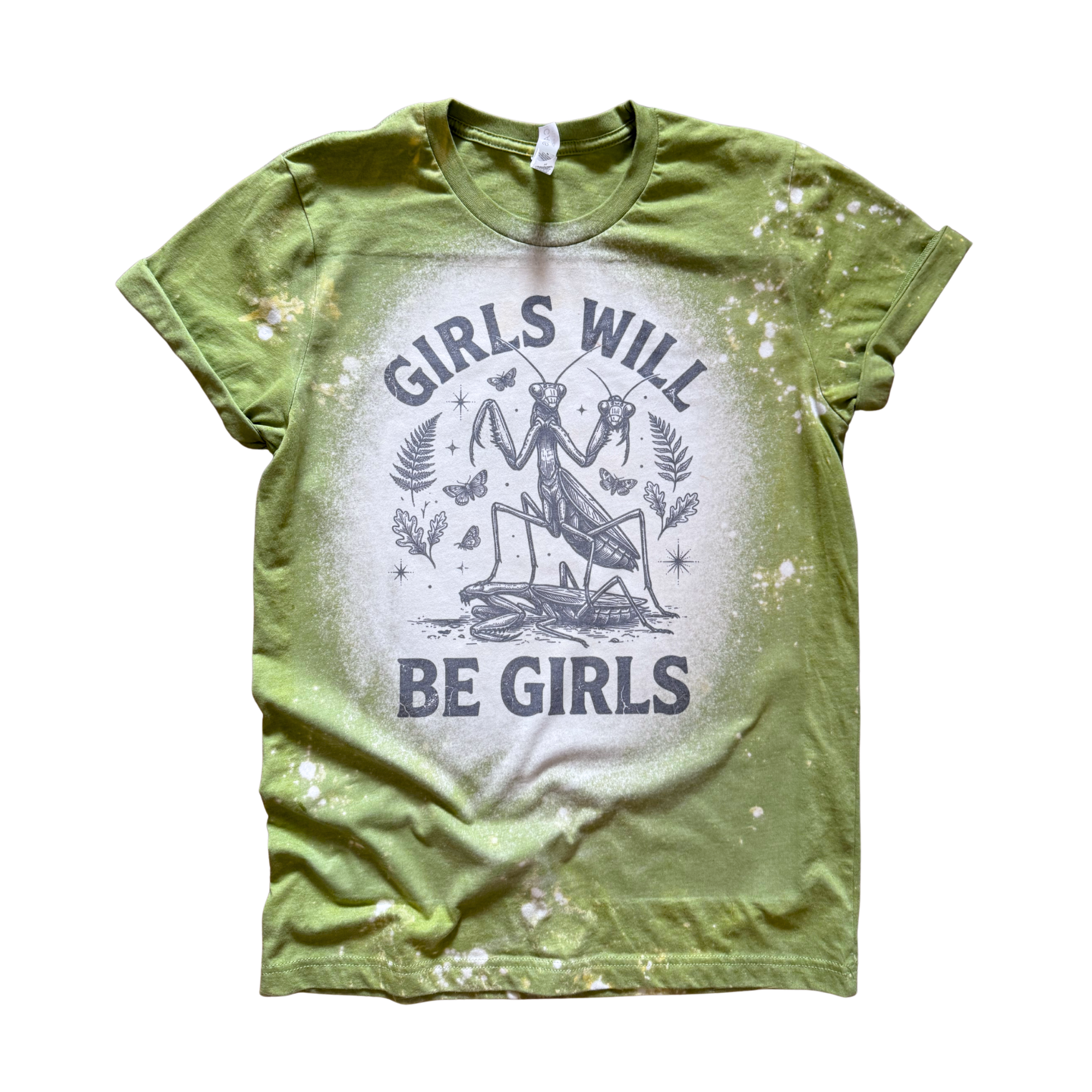 Girls Will Be Girls Bleached Graphic Tee Unisex , , , Long Sleeve Tee