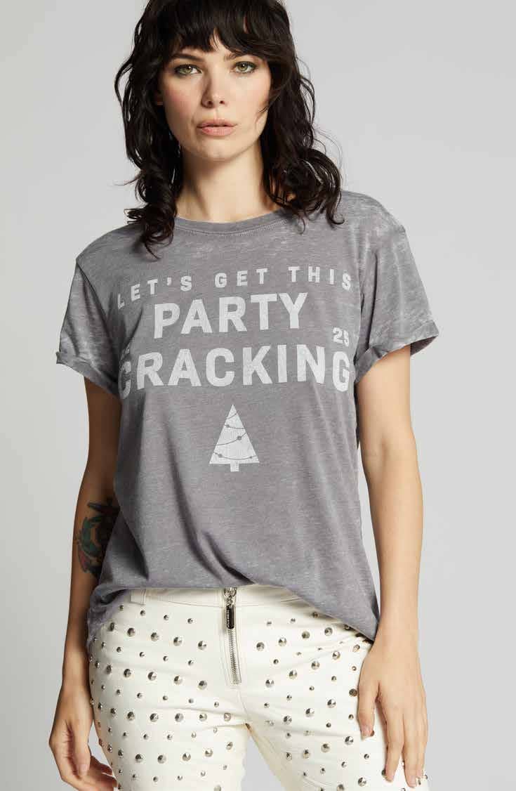 302806 - 930 Party Cracking Burn Out Graphic Tee