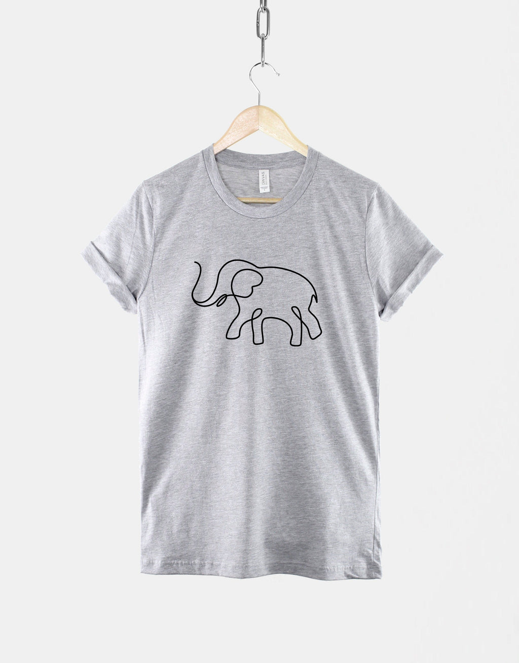 Minimalist Elephan Elephant Animal Lover Wildlife Fan Unisex
