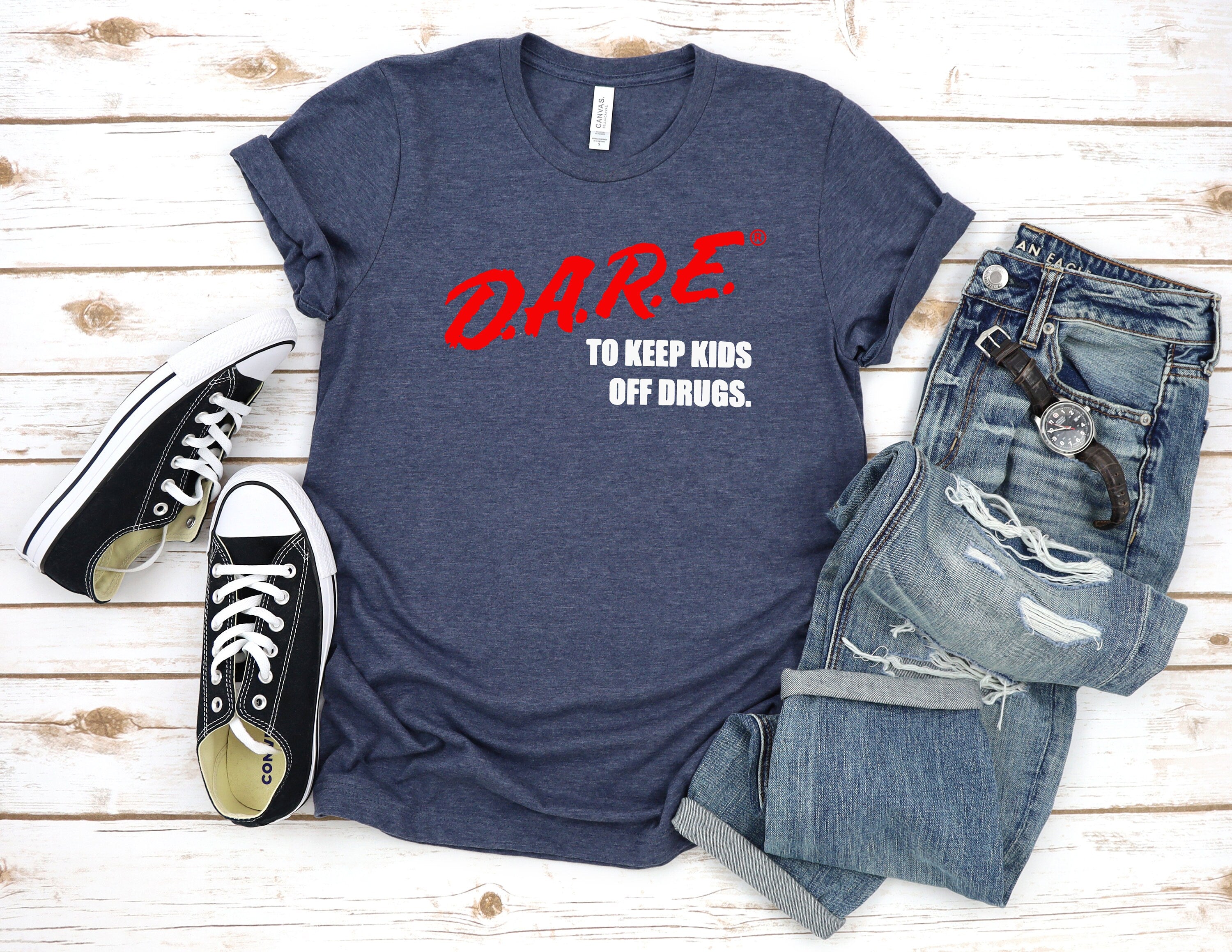 Dare Keep Off Drugs Family Sayings Vintage Inspired Him
