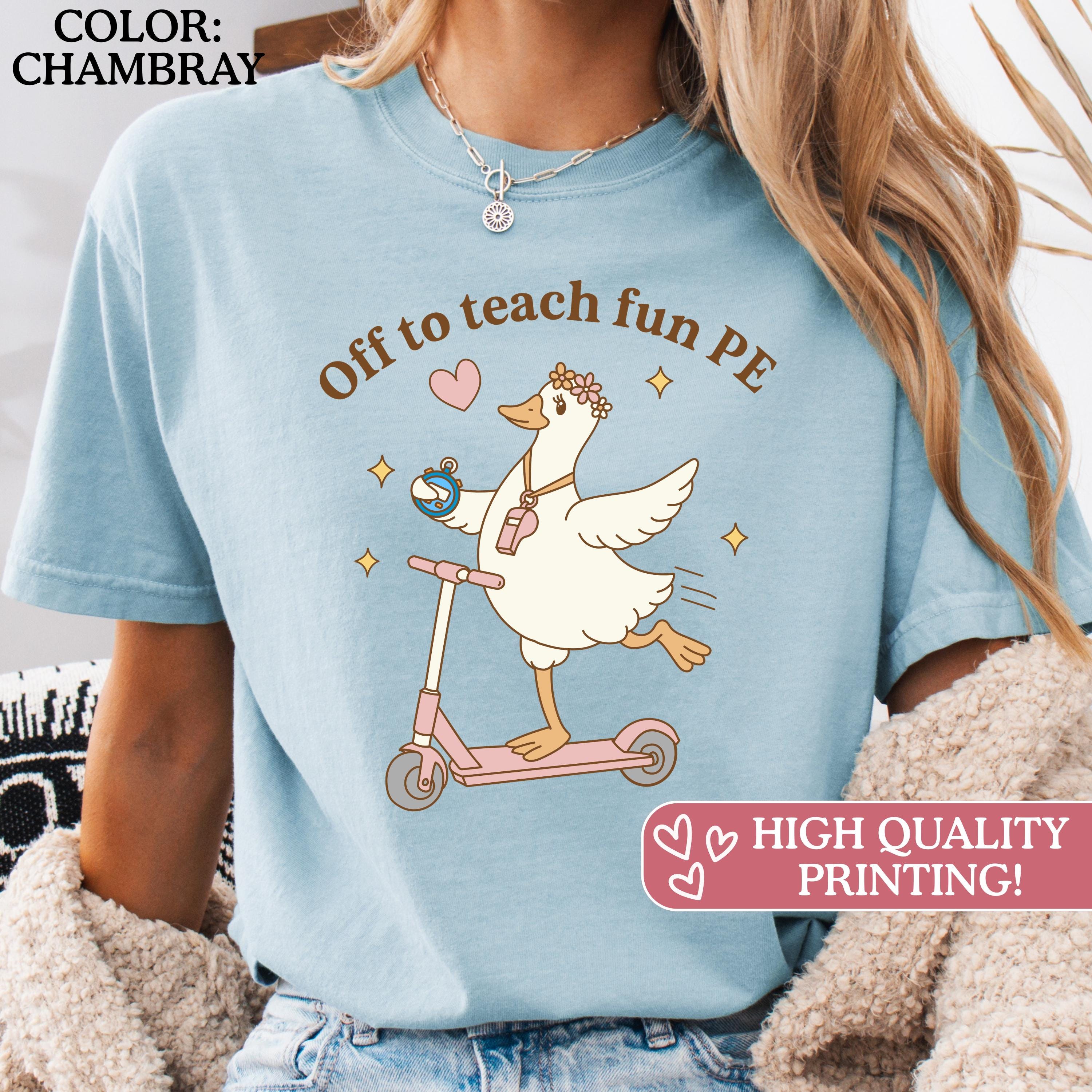 Comfort Colors Pe Teacher Gym Squad Retro School Coach Tee Educator