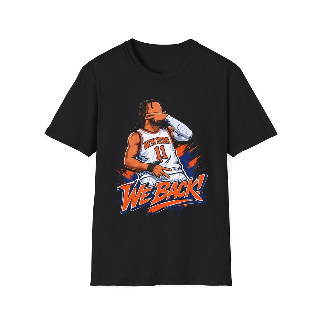 Knicks Brunson Back Team York Squad Goals White Tee Softstyle East