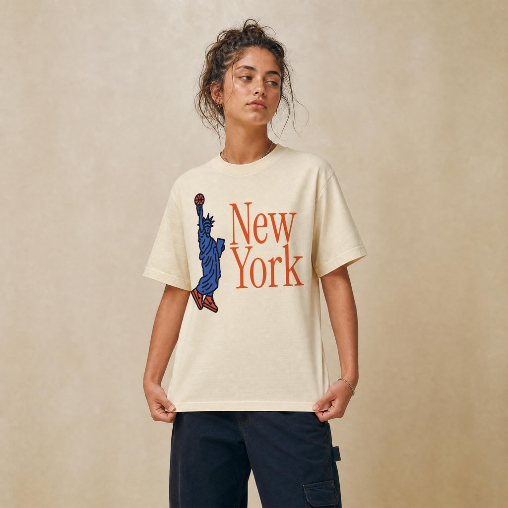 York Statue Liberty Basketball 90s Ny Bball Unisex