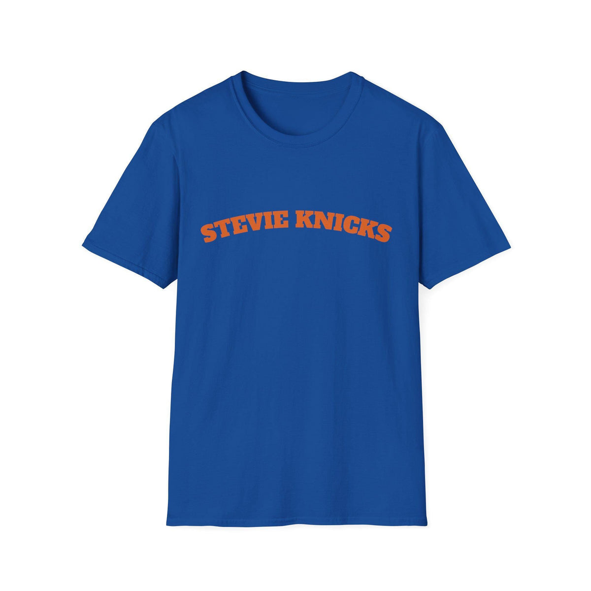 Stevie Knicks Oversized Fit Retro Arch Lettering Basketball Name Tee Celebrity Inspired Nba
