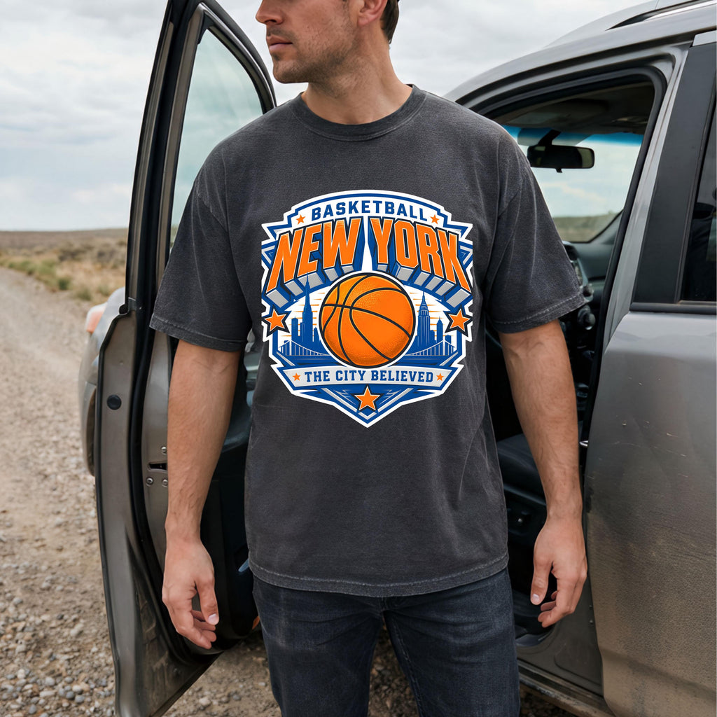 York Basketball 2026 Champs Inspired Tee Nyc Hoops Retro Streetwear Sports Tee City Basketball