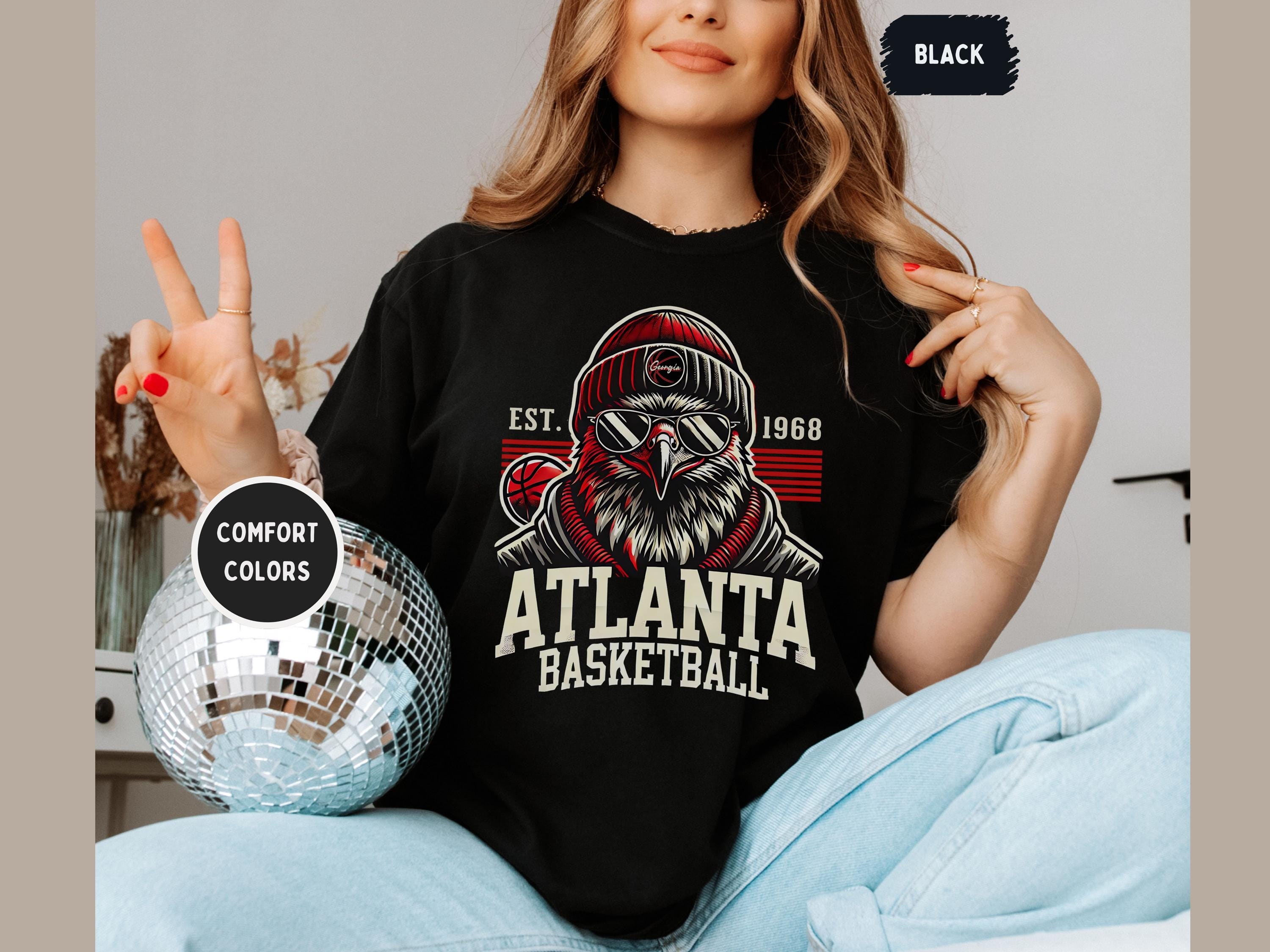Atlanta Basketball Comfort Colors Georgia Sports Tee Game Day Basketball Hawk Fan