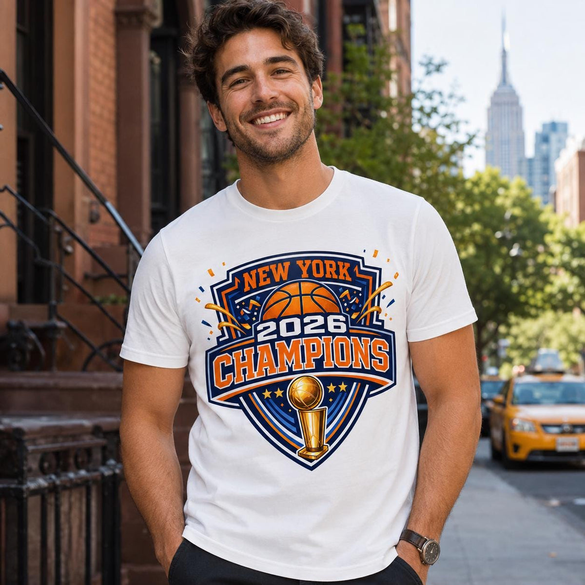 York 2026 Champions Knicks Basketball Fan Tee Nyc Championship York Sports Watch Party Tee