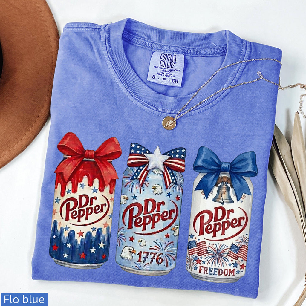 Comfort Colors Dr Pepper Patriotic 4th July Soda Tee Soda Lover