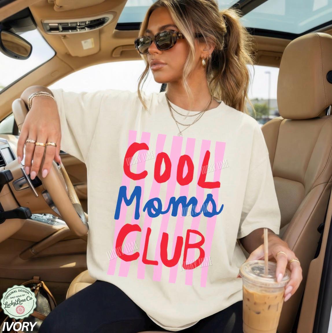 Moms Club Comfort Colors Mom Mama Tee Striped Mom Life Mother Day Mom
