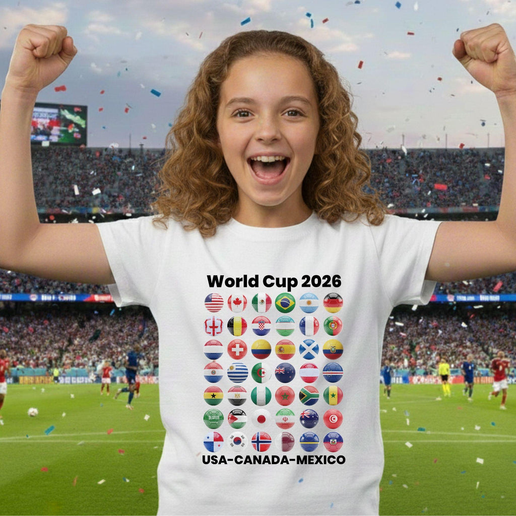Soccer World Cup 2026 Country Ball Football Fan Game Day Tees Sports