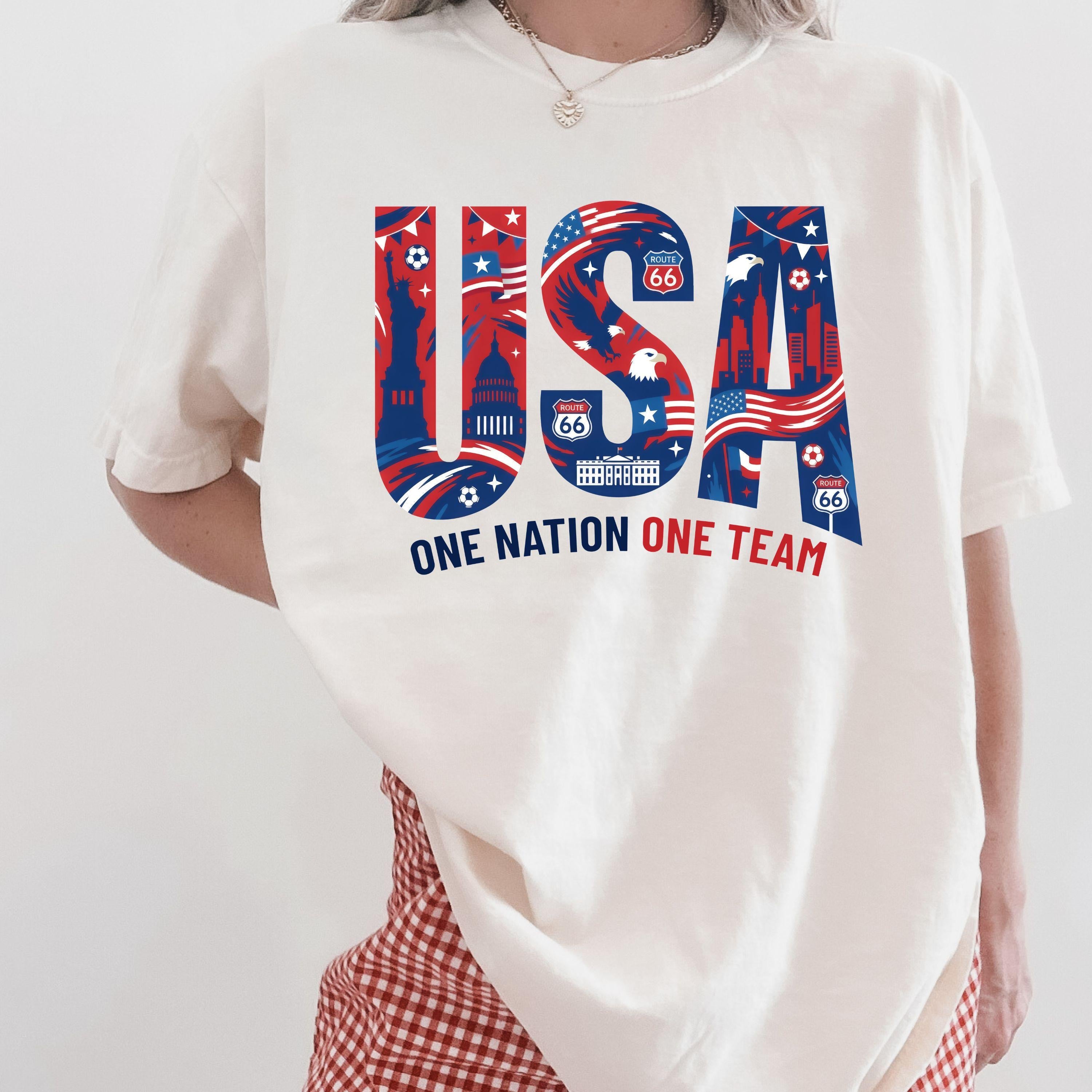 Usa Soccer Fan 2026 Custom Country Canada Mexico Comfort Colors International Football Tee World Soccer Game Day