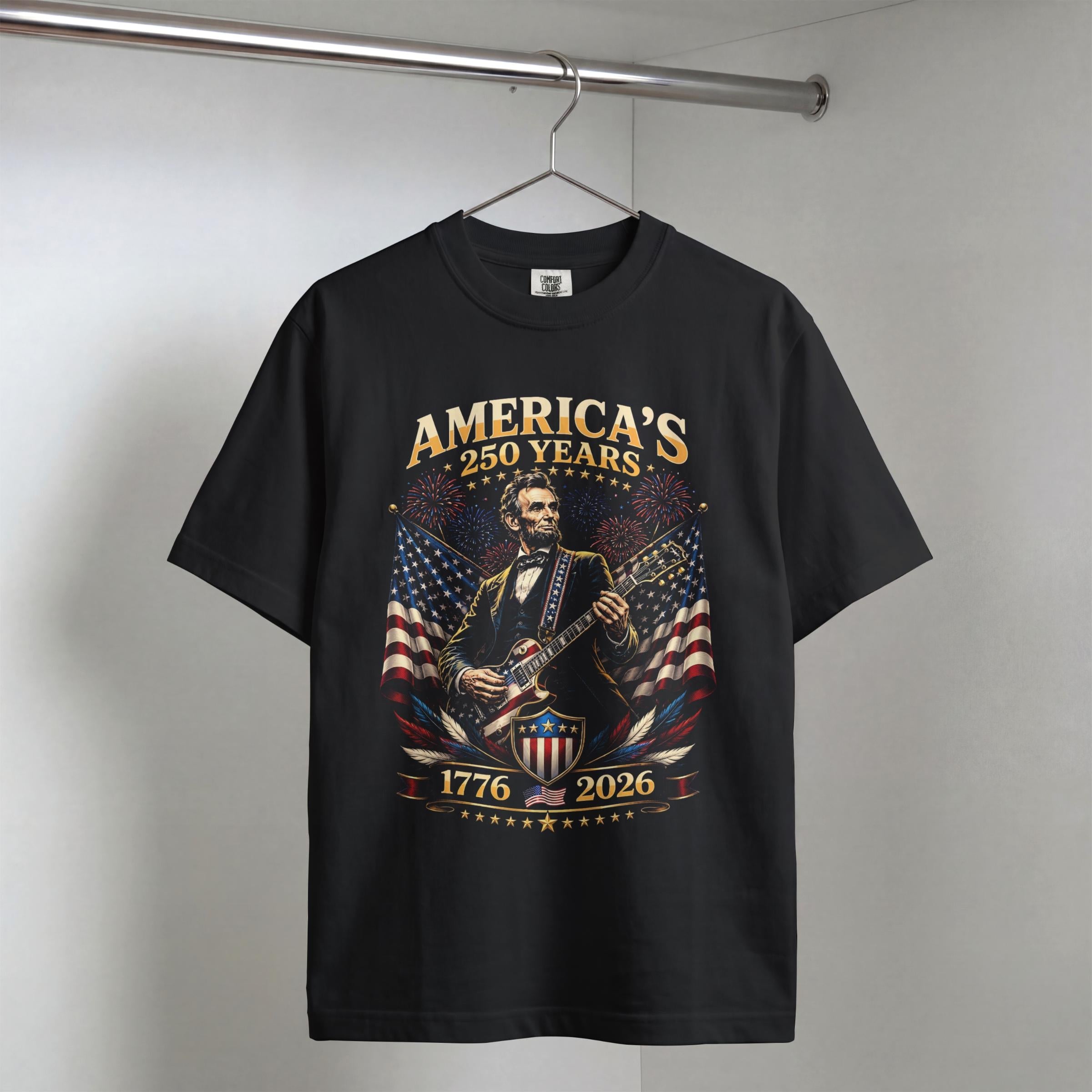 Usa 250 Year Tour Lincoln Playing Guitar 1776 2026 Patriotic 4th July Independence Day