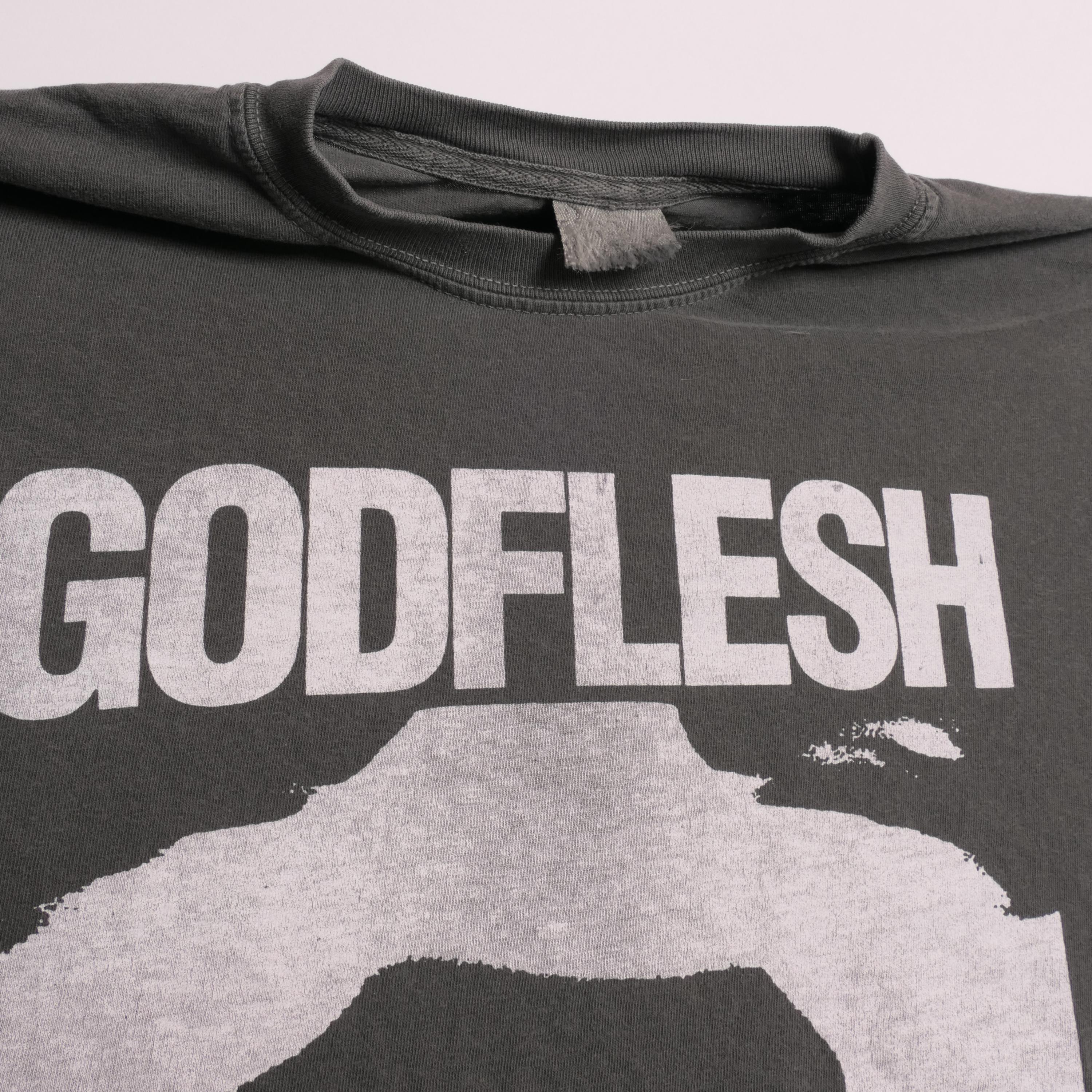 Godflesh Band Tee Industrial Post Metal Experimental Metal Swordfish Ultra Faded Boxy Glam Rock Alternative Heavyweigh Medium
