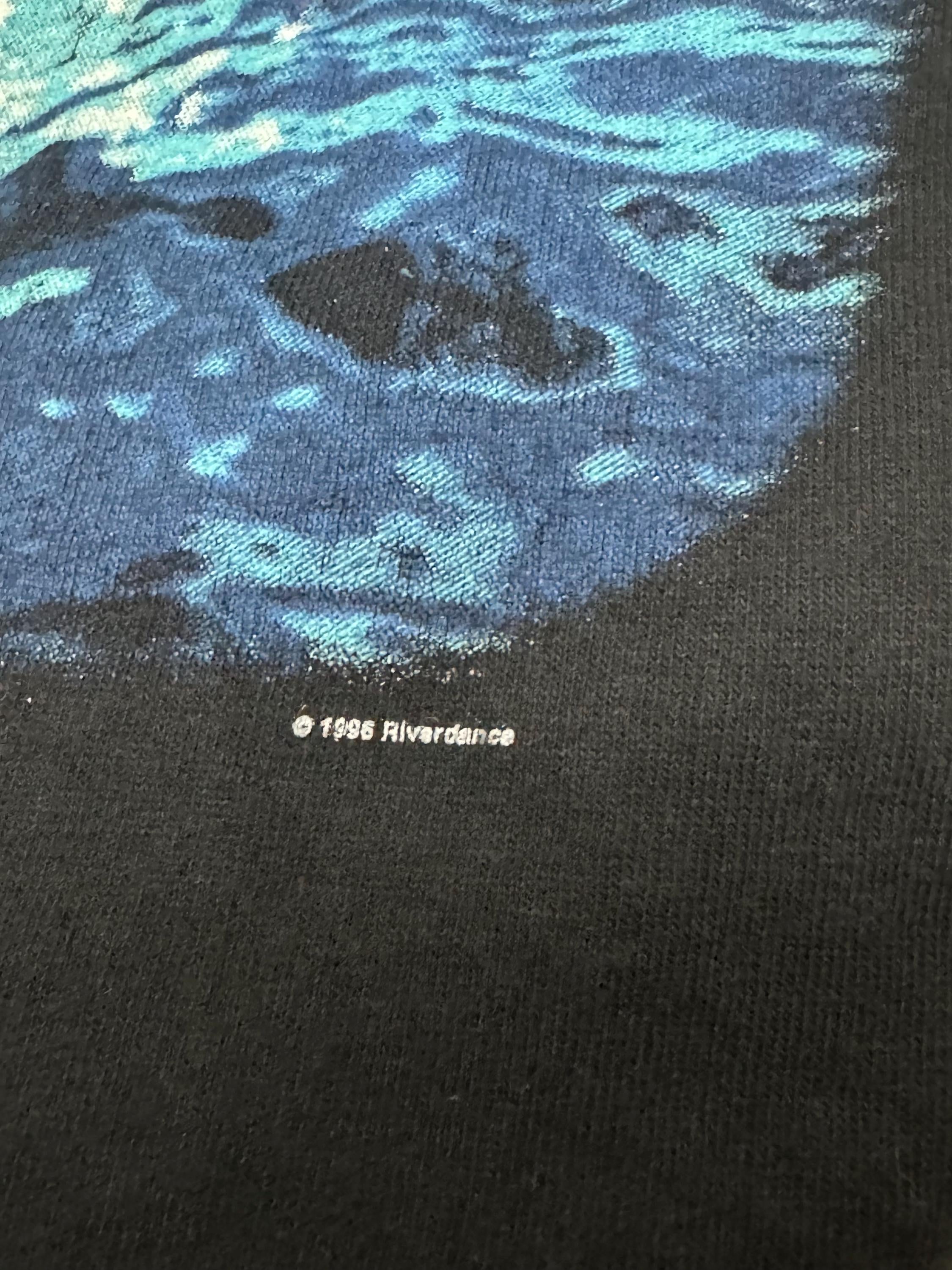 Vintage 90 Riverdance Show Michael Flatley Dancing Art Tee Film Movies Vintage Movie Size