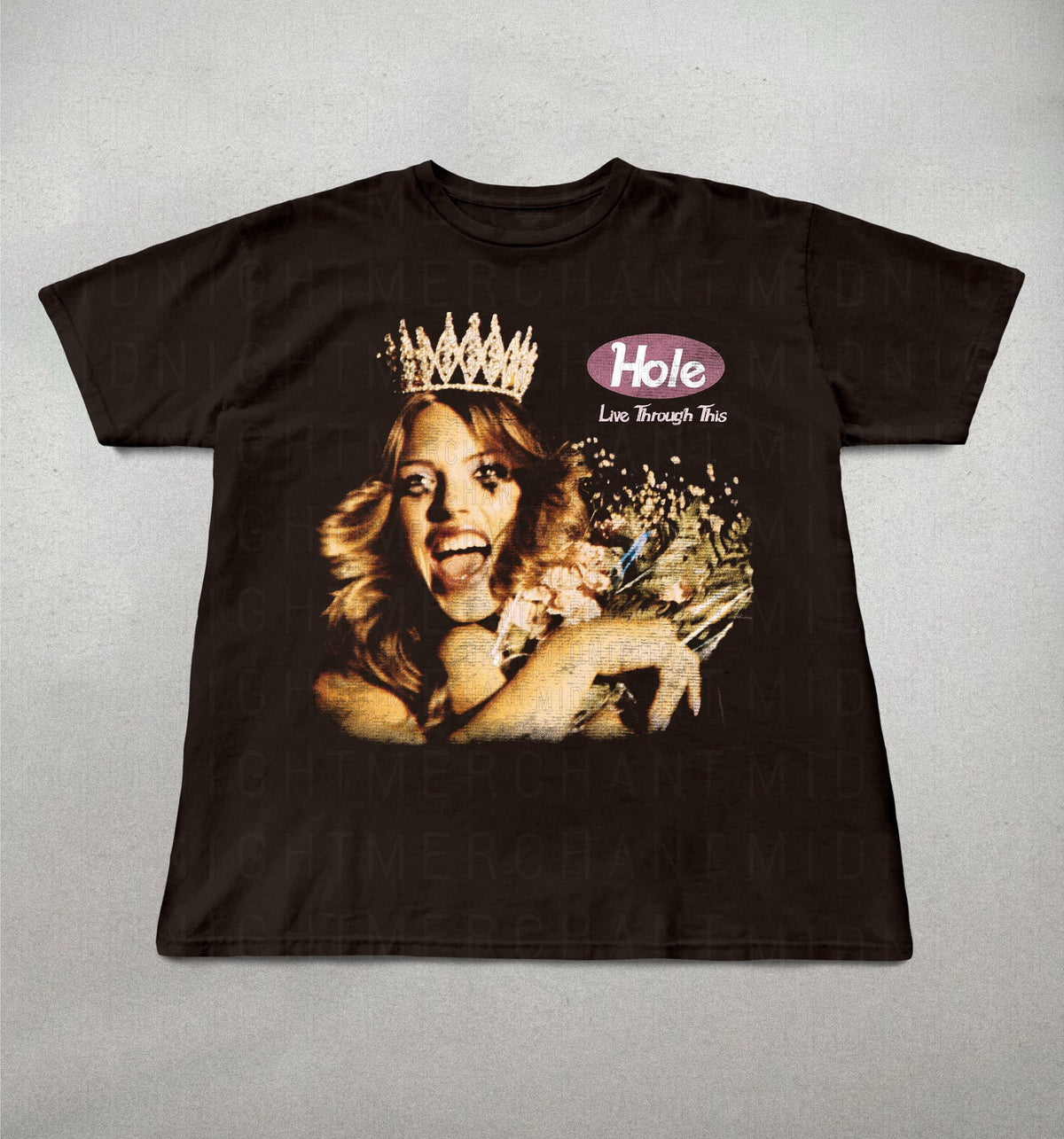 Hole Band Live Through 90s Band Tees Retro Alt Rock Tee