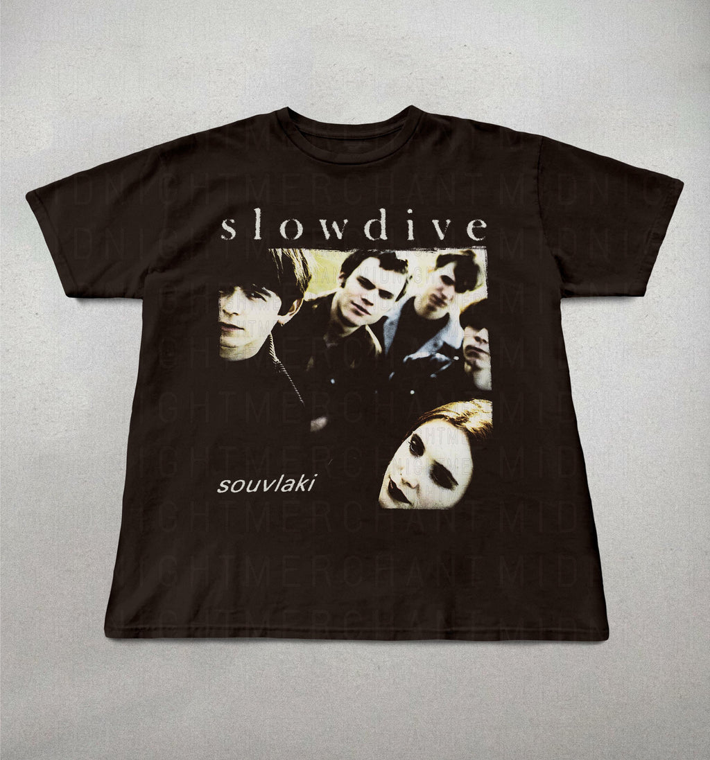 Slowdive Soulvaki 90s Band Tees Alt Rock Band Tee 90s Sheogaze Slowdive Band Tee Retro