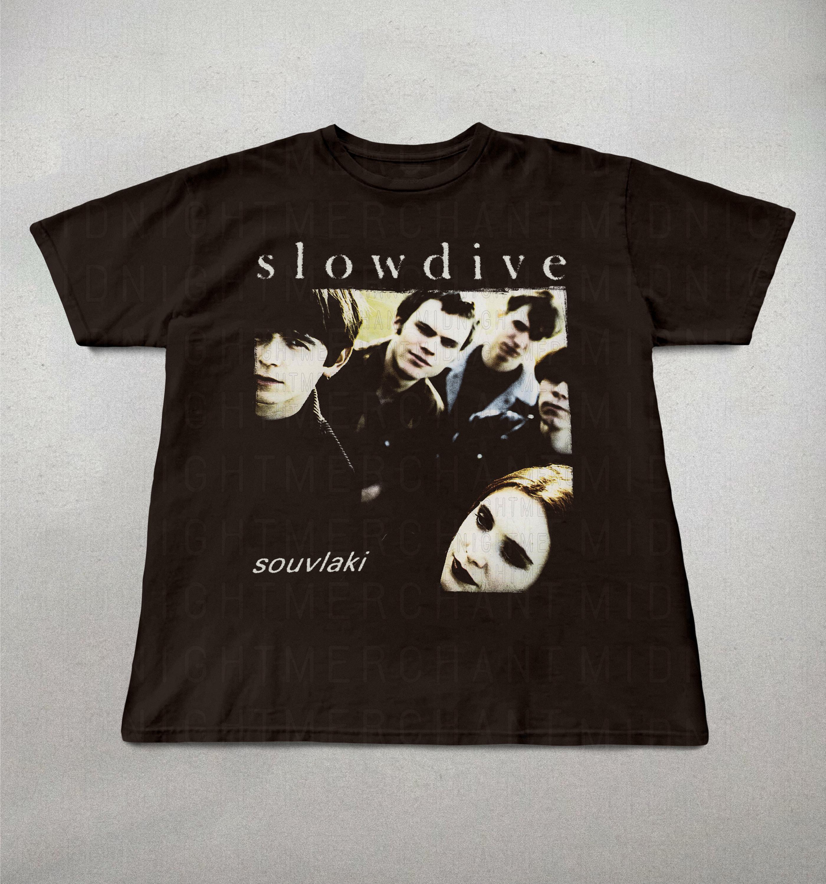 Slowdive Soulvaki 90s Band Tees Alt Rock Band Tee 90s Sheogaze Slowdive Band Tee Retro