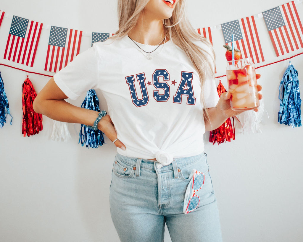 Retro Usa 4th July American Retro Usa Oversized Tee Merica Usa Tee