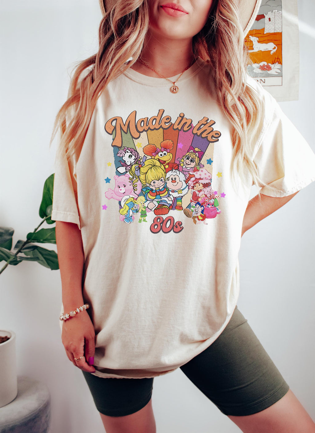Cartoon Friends Nostalgia Made 80s 80s Y2k Tee 80s Party Rainbow Vintage 1980 Tee Birthday