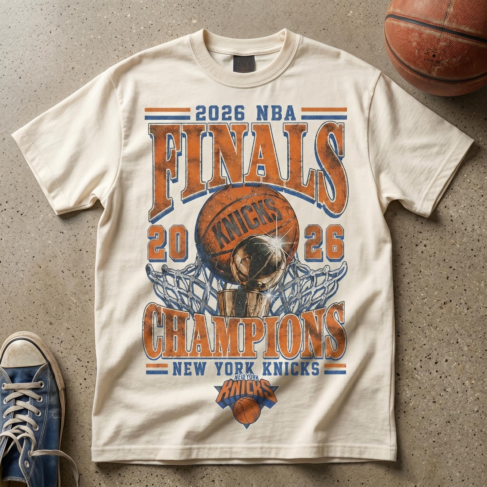 2026 Nba Finals Champions Knicks York Knicks Championship Tee Vintage Retro Basketball Ny Basketball Fan
