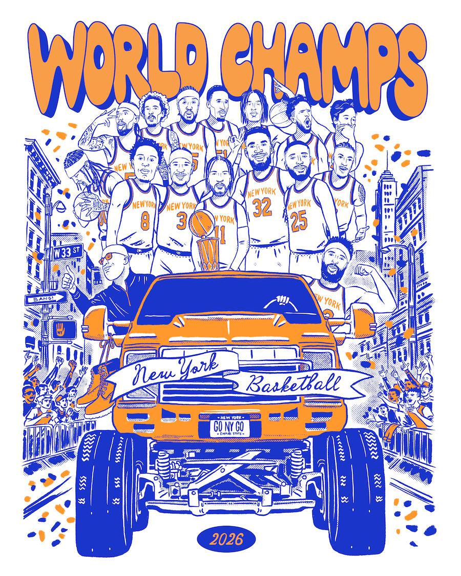Champs York Basketball Vintage Illustrated Unisex