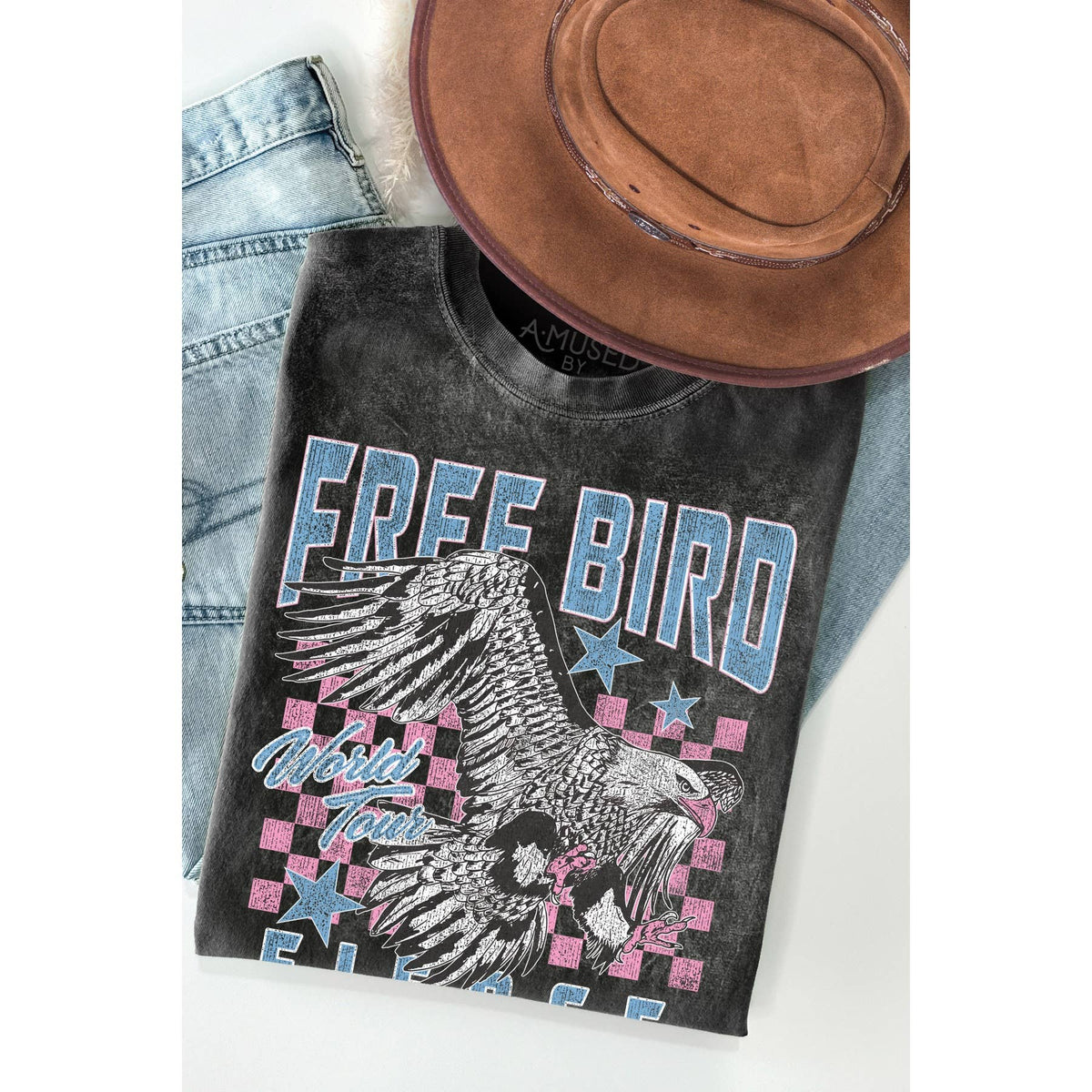 Free Bird - Mineral Wash Unisex , , , Long Sleeve Tee