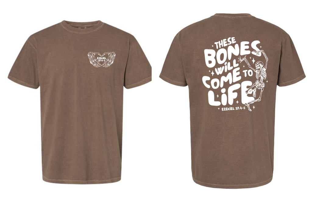 Ezekiel 37:4-5 On Comfort Colors  Espresso