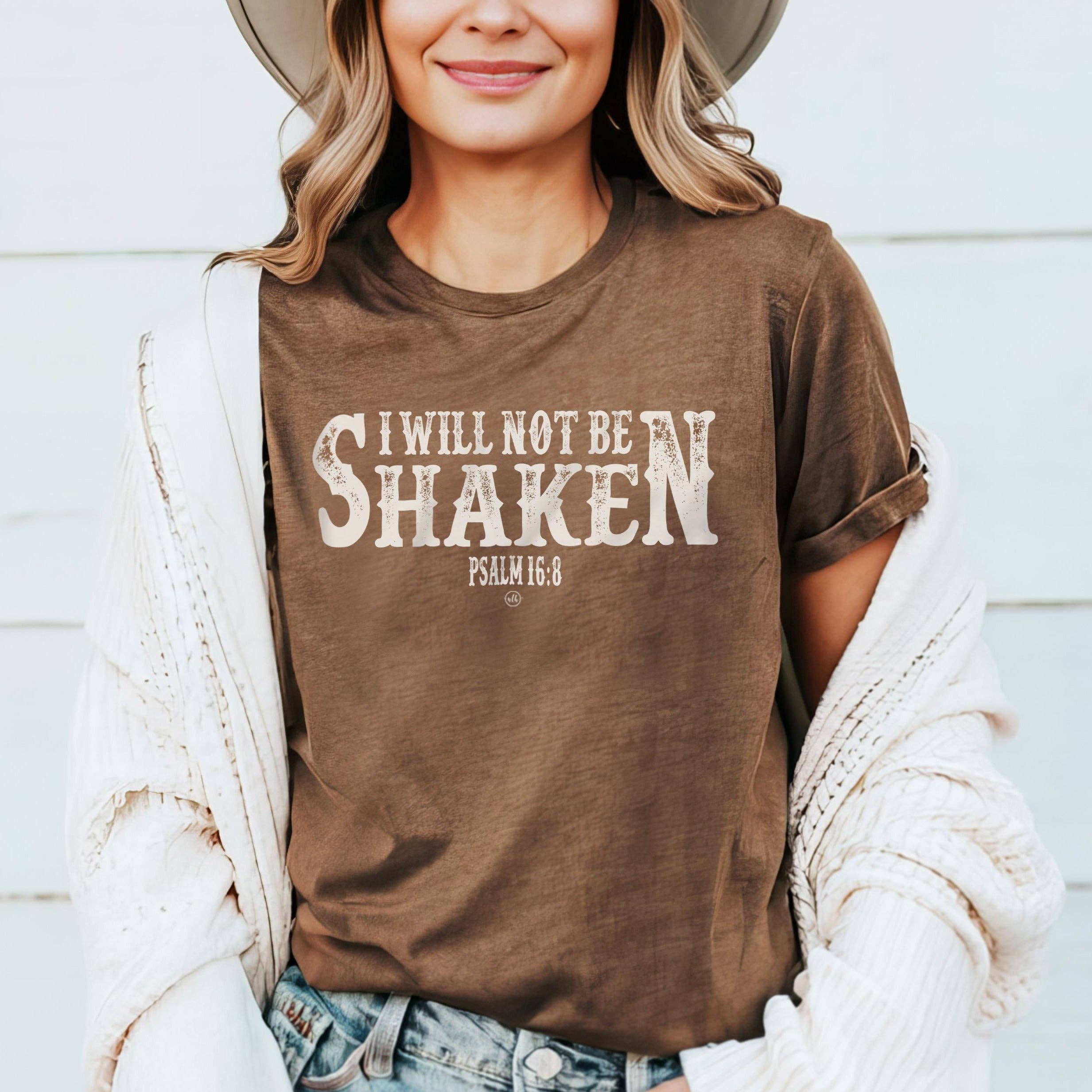 I Will Not Be Shaken Christian Tee Unisex , , , Long Sleeve Tee