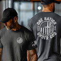 One Nation Under God Cross Christian Graphic Tee Unisex , , , Long Sleeve Tee