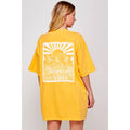 Tropical Vibes Vintage Graphic Oversized Tee Unisex , , , Long Sleeve Tee