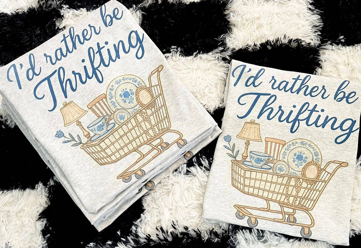 I'd Rather Be Thrifting Unisex , , , Long Sleeve Tee